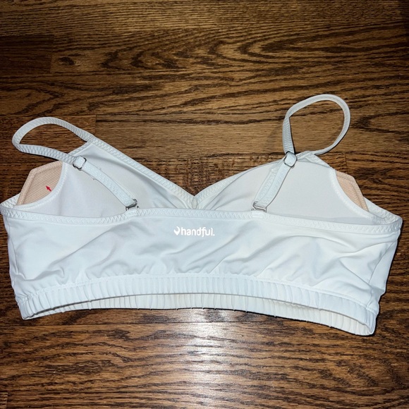 White Handful Sports Bra - Picture 2 of 3